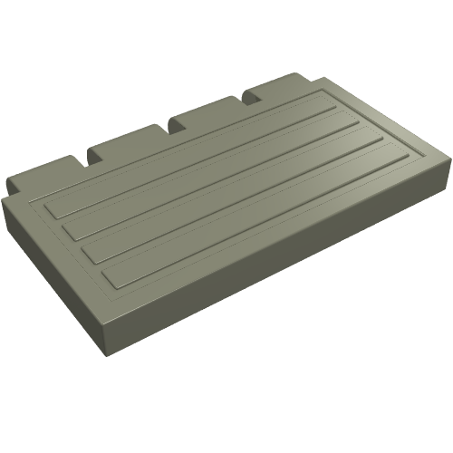 Lego Hinge Train Gate 2 x 4 / Dark Gray
