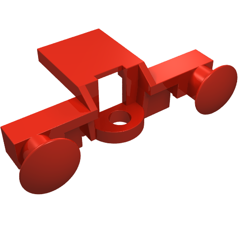 Lego Train Buffer Beam / Red