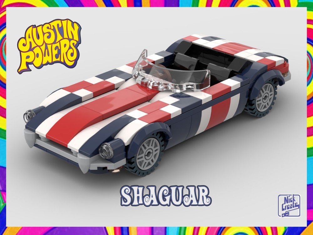 Lego Austin Power's E-Type Jaguar, the "Shaguar"