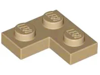 Plate 2 x 2 Corner / Dark Tan