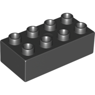 Lego Duplo Brick 2 x 4 / Black