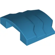 Brick Curved 4 x 3 with 3 Layers, 1 x 3 Cutout on Underside / Dark Azure