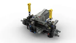 AWD Front Axle 17 Stud wide with PU Servo (Arocs Scale)