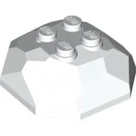 Rock Boulder 4 x 4, Top / White