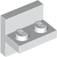 Bracket 2 x 2 with 1 x 2 Vertical Studs / White