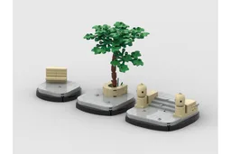 Minifig round display THEED