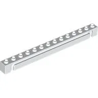 Brick Special 1 x 14 Grooved / White