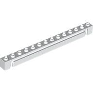 Lego Brick Special 1 x 14 Grooved / White