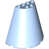 Cone Half 8 x 4 x 6 / Bright Light Blue