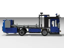 Rear-engine low-entry truck