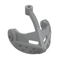 Headwear Accessory Visor Grille with Top Pin Hole (Castle) / Light Bluish Gray