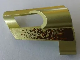 Technic, Panel Fairing # 6 Small Short, Large Hole, Side B with Mud Pattern 1 (Sticker) - Set 8465