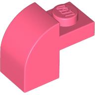 Lego Brick Curved 1 x 2 x 1 1/3 with Curved Top / Coral