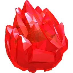 Head Special, Rock Monster, Jaw Upper [Type 2] / Trans-Red