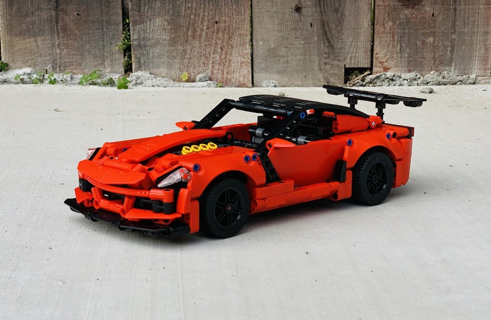 Lego Chevrolet Corvette ZR1 (42093 mod) (Little Red Corvette)