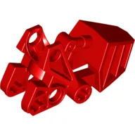 Large Figure Foot, with Ball Joint Socket with Flat Top 3 x 6 x 2 1/3 / Red