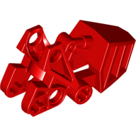 Lego Large Figure Foot, with Ball Joint Socket with Flat Top 3 x 6 x 2 1/3 / Red