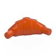 Food Croissant - Flat Ends / Reddish Orange