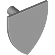 Lego Shield Triangular / Light Bluish Gray