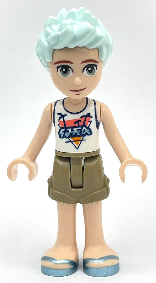 Lego Charli - White Shirt, Dark Tan Pants