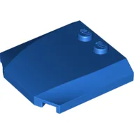 Brick Wedged, Curved Triple 4 x 4 x 2/3, 2 Studs / Blue