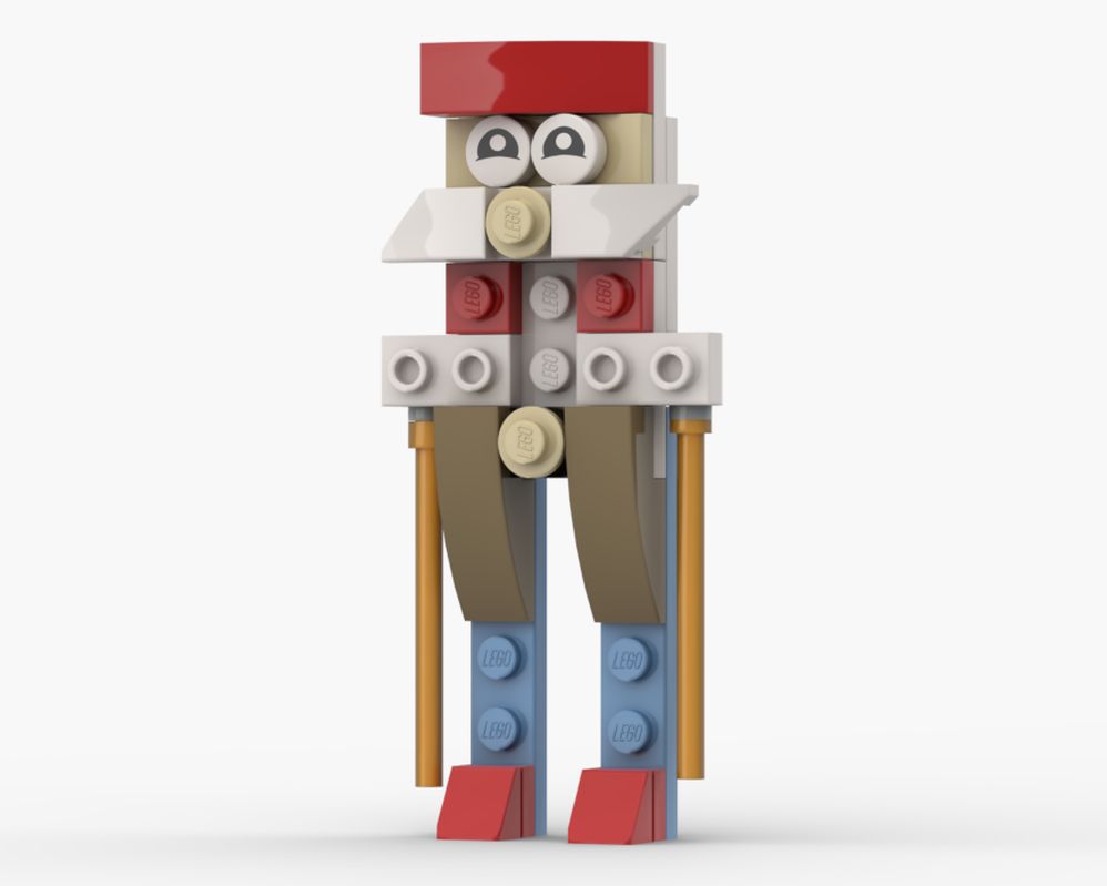 Lego Flat Santa
