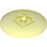 Dish 6 x 6 Inverted (Radar) with Solid Studs / Trans-Neon Green