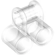 Technic Axle and Pin Connector Perpendicular Double / Trans-Clear