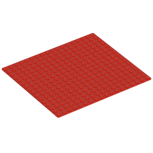 Lego Baseplate 16 x 18 / Red