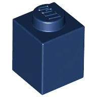 Brick 1 x 1 / Dark Blue