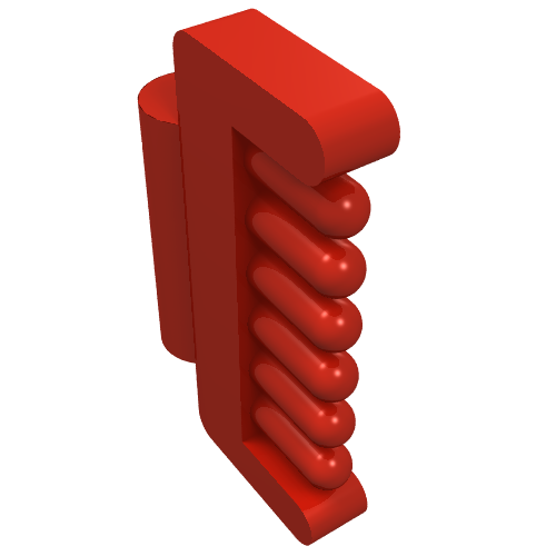 Lego Belville, Animal / Creature Accessory, Horse Comb / Red