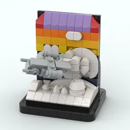 Micro Razor Crest Diorama