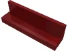Panel 1 x 4 x 1 with Rounded Corners [Thick Wall] / Dark Red
