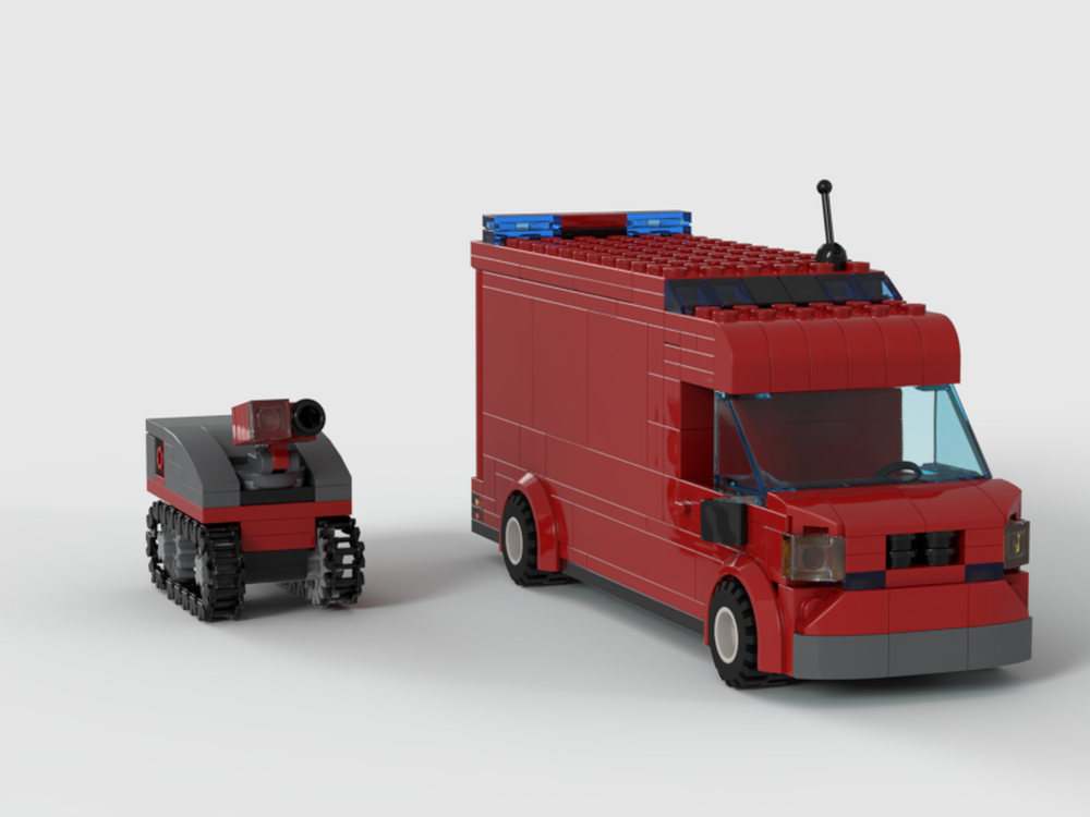 Lego City fire Van with robot
