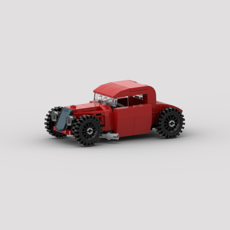 Lego 1933 FORD COUPE "REDBARON" - JOHNNI D HOTROD