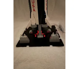Saturn V stand and Engine Lights