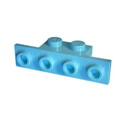 Bracket 1 x 2 - 1 x 4 [Square Corners] / Pastel Blue