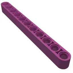 Technic Beam 1 x 11 Thick / Magenta