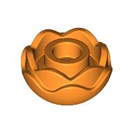 Lego Plant, Flower, Peony Rose with 2 Layers / Orange