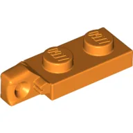 Hinge Plate 1 x 2 Locking with 1 Finger On End, without Groove / Orange