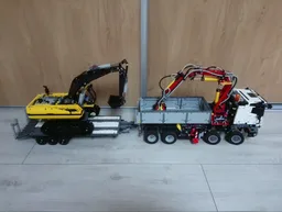 Lowboy trailer