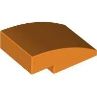 Brick Curved 3 x 2 No Studs / Orange