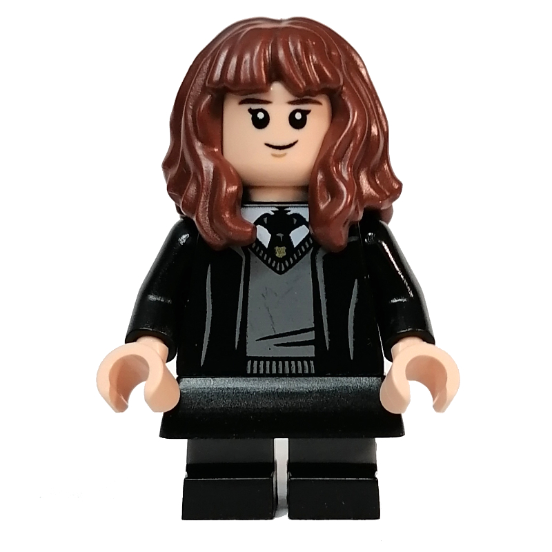 Lego Hermione Granger, Gryffindor Robe Open with Tie, Short Legs, Skirt