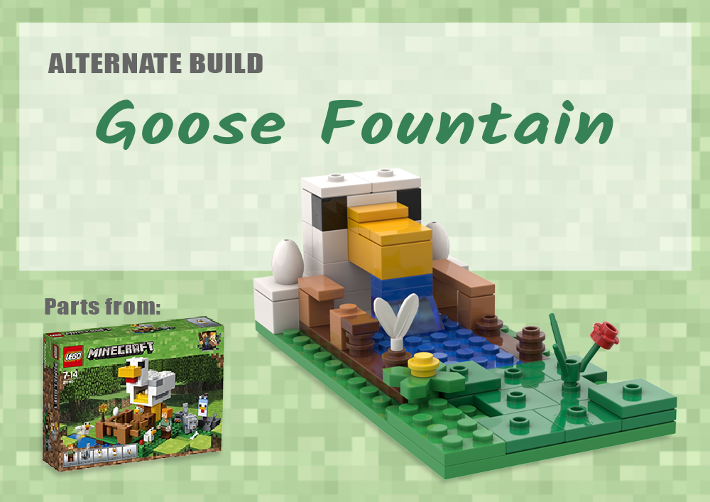 Lego Goose Fountain
