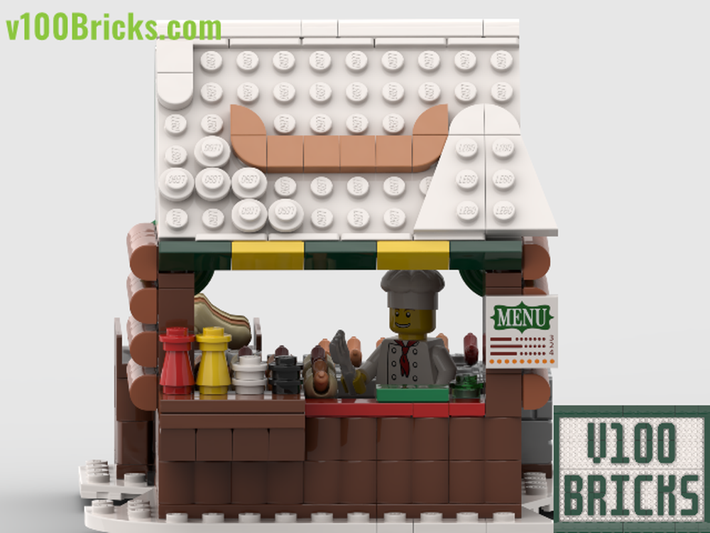 Lego Winter Village Hot Dog Stand