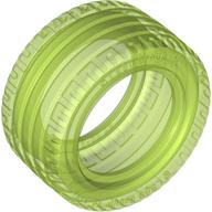 Lego Tyre 43.2 x 22 ZR / Trans-Bright Green