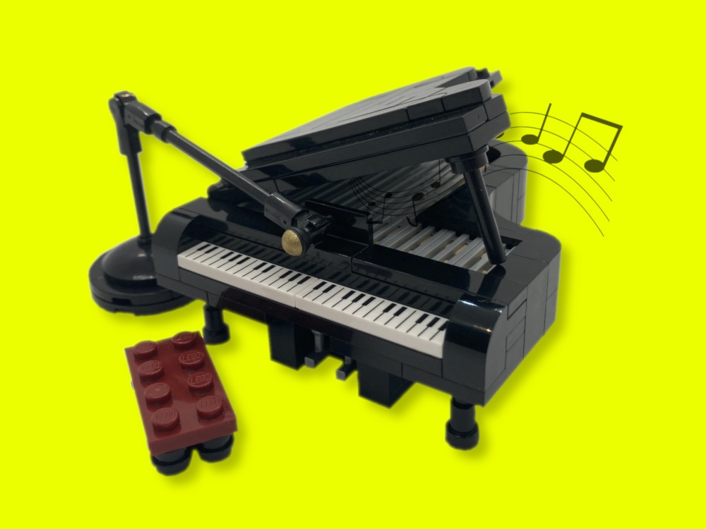 Lego Grand Piano (Minifig Scale)