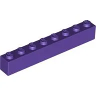 Brick 1 x 8 / Dark Purple