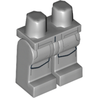 Lego Hips and Light Bluish Gray Legs with Large Pockets Print (Imperial Crew) / Light Bluish Gray