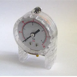 Pneumatic Pressure Gauge - Manometer (9641) / Trans-Clear